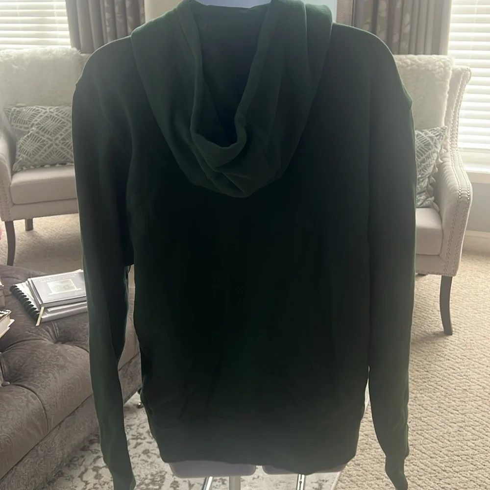 Nike Green and White Hoodie - Picture 4 of 7